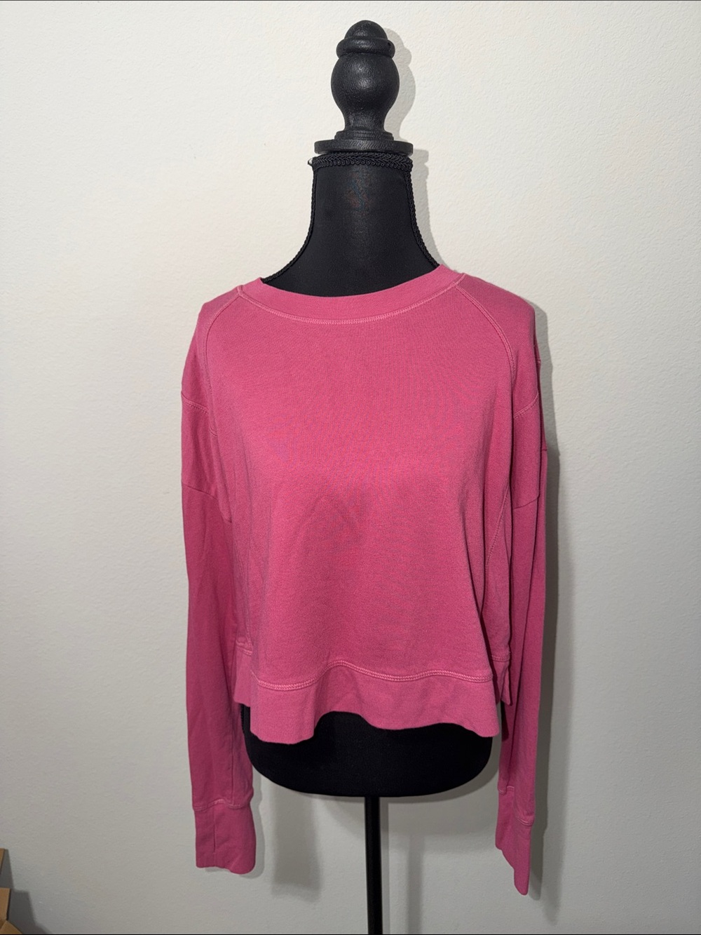 Sweaty Betty Rose Pink Relaxed Crewneck Sweatshirt